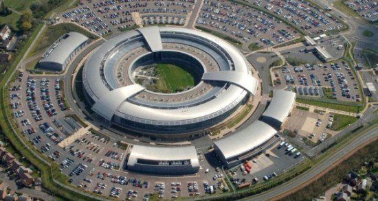 an aerial view of the sheer scale of the cbs building.