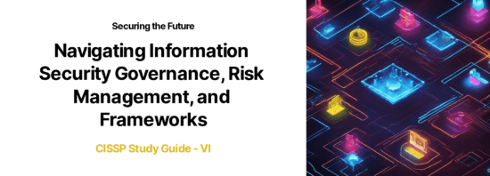 The cover of navigating information security governance, risk management and risk frameworks.