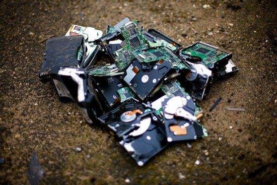 destroying hard drives